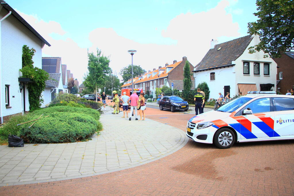 Bewoners blussen mee bij brand groenperk