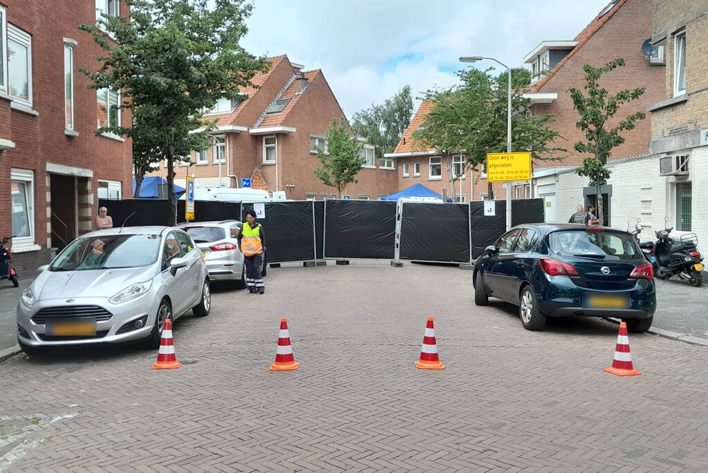 Straat hermetisch afgesloten door reconstructie