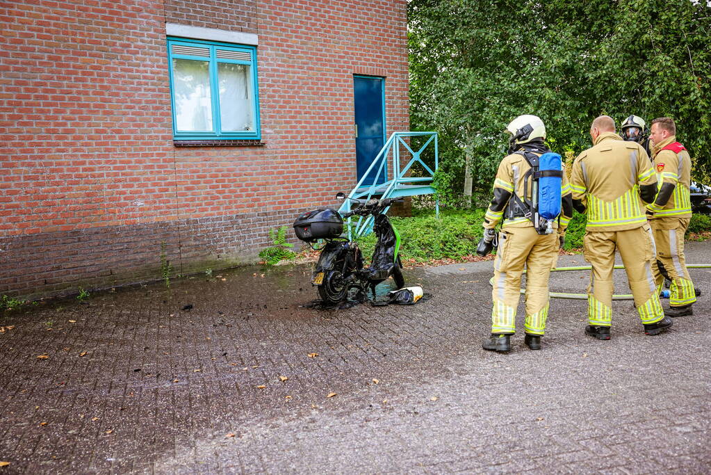 Go Sharing-scooter vanwege brand verwoest
