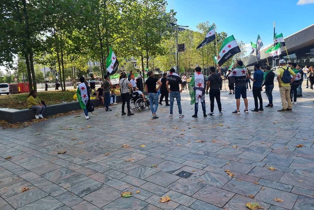 Demonstratie tegen chemische wapens