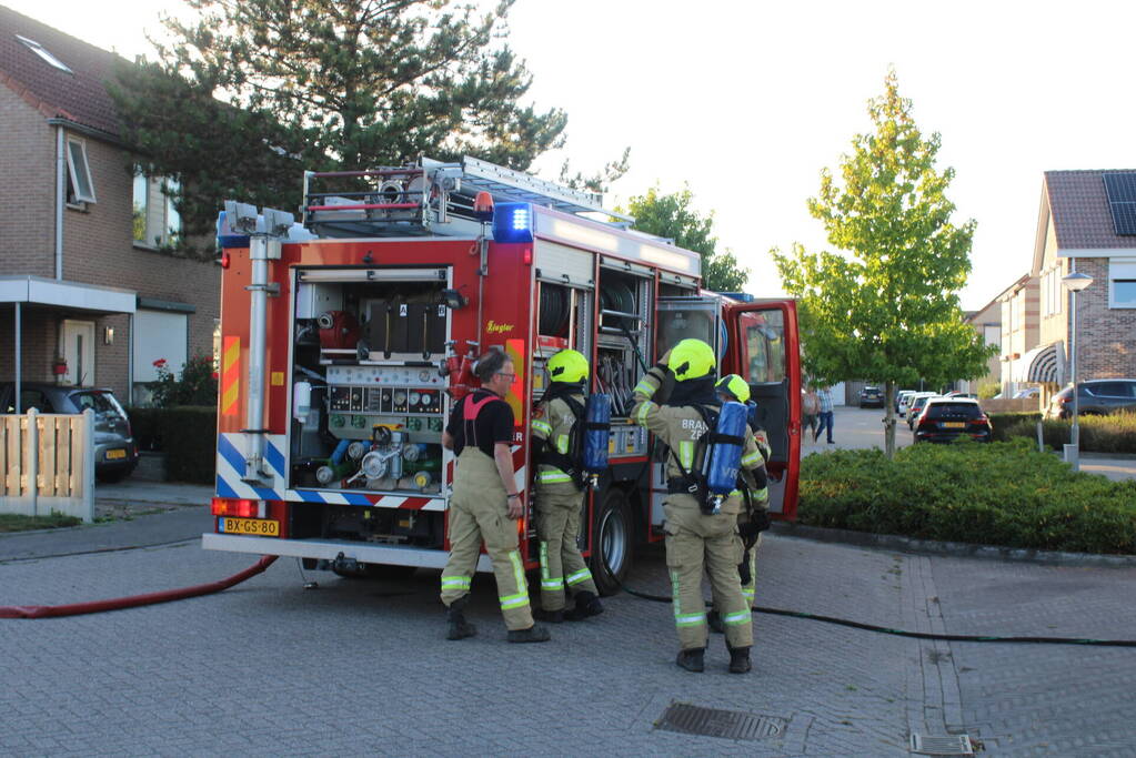 Kleine brand geblust door bewoners