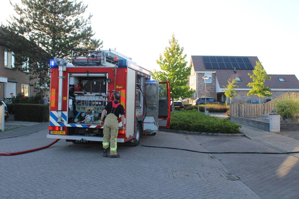 Kleine brand geblust door bewoners
