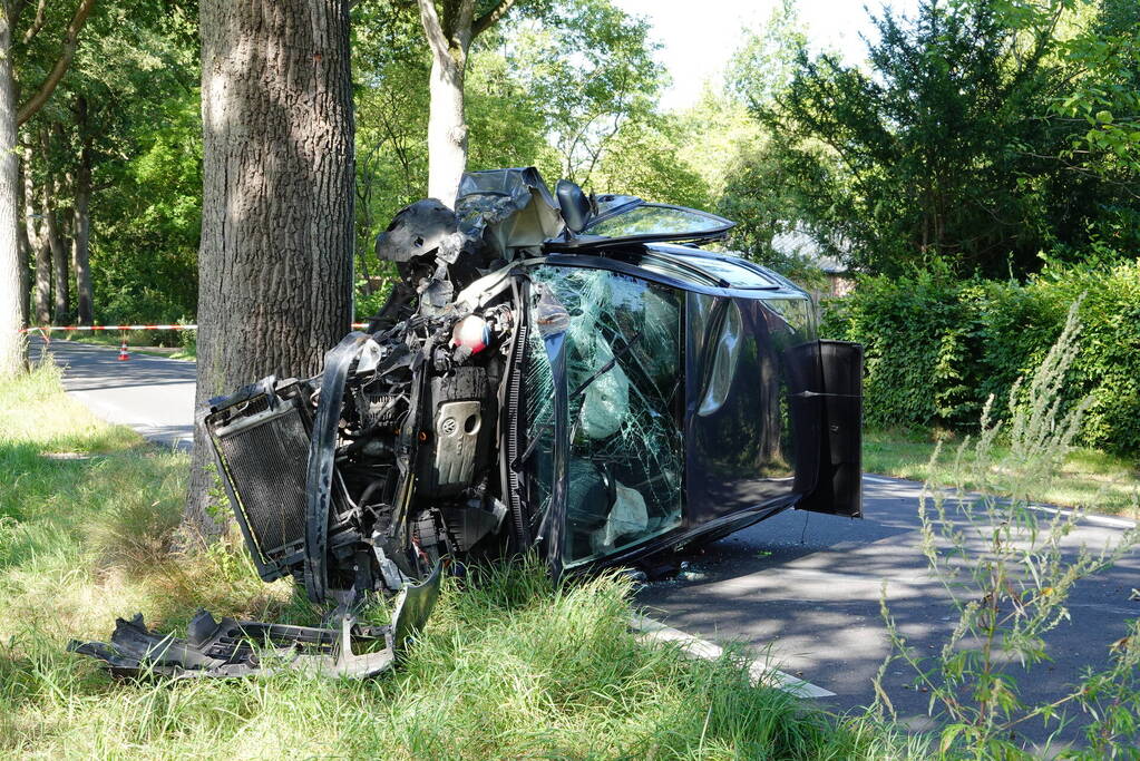 Bestuurder aangehouden na eenzijdig ongeval