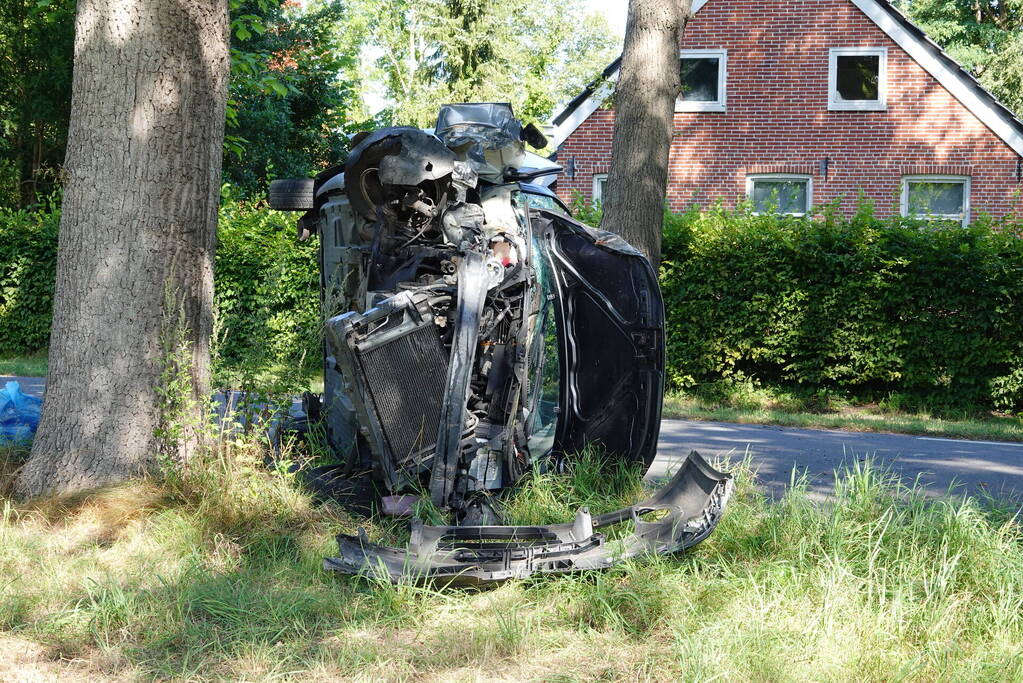 Bestuurder aangehouden na eenzijdig ongeval