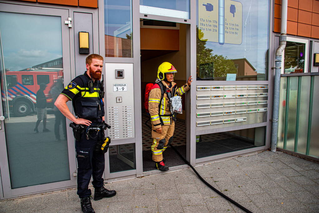 Brand in liftmachinekamer snel geblust