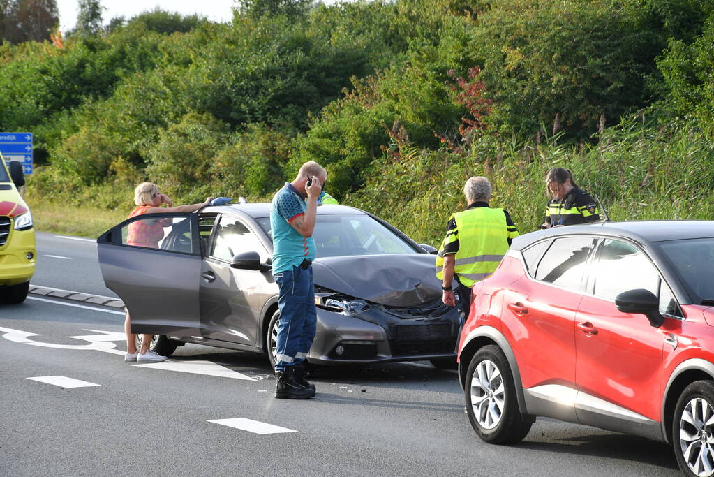 Kinderen betrokken bij kop-staart botsing
