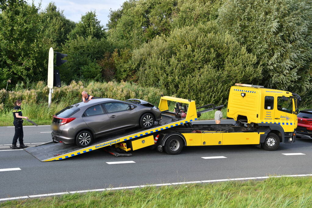 Kinderen betrokken bij kop-staart botsing