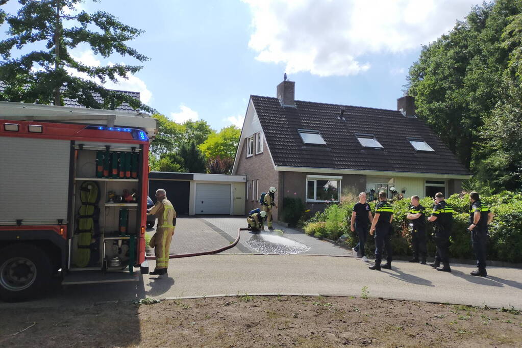Flinke rookontwikkeling bij brand in woning