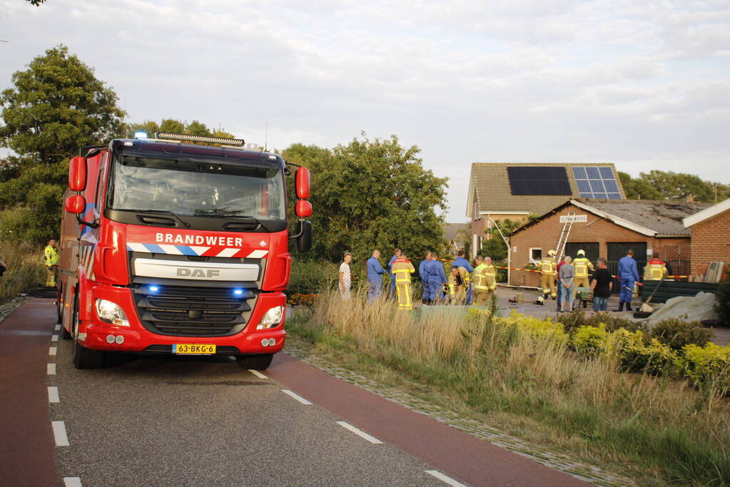 Asbest vrijgekomen bij brand in varkensschuur