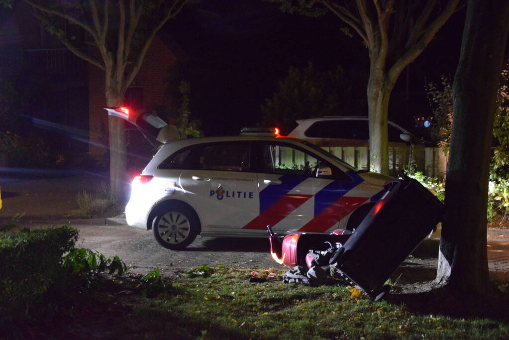 Scooterrijder gewond na achtervolging