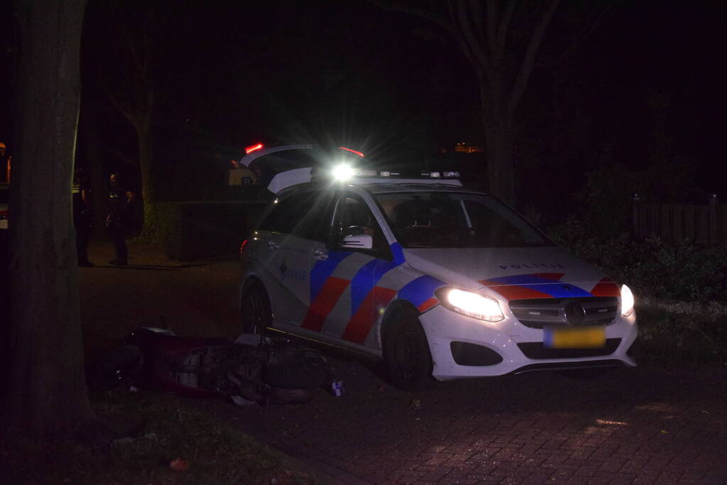 Scooterrijder gewond na achtervolging