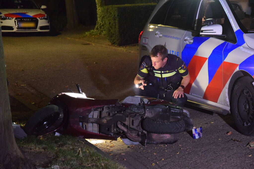 Scooterrijder gewond na achtervolging