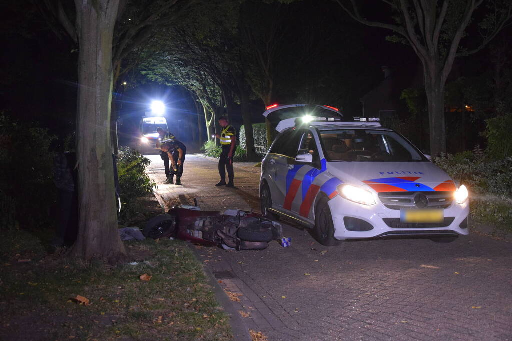 Scooterrijder gewond na achtervolging