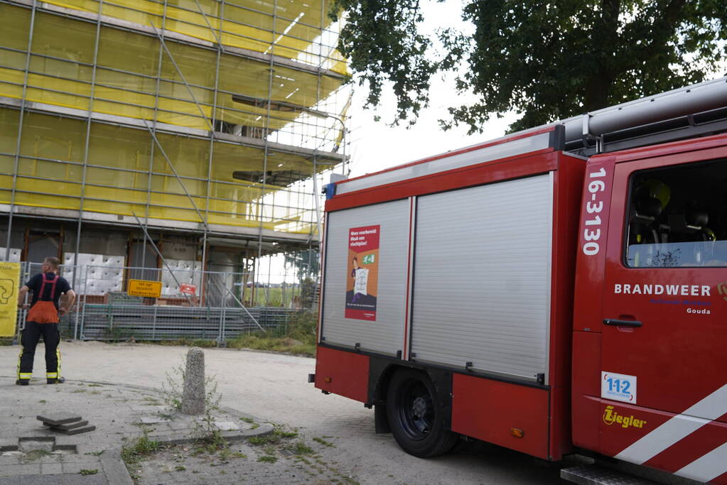 Appartement in aanbouw lekt water