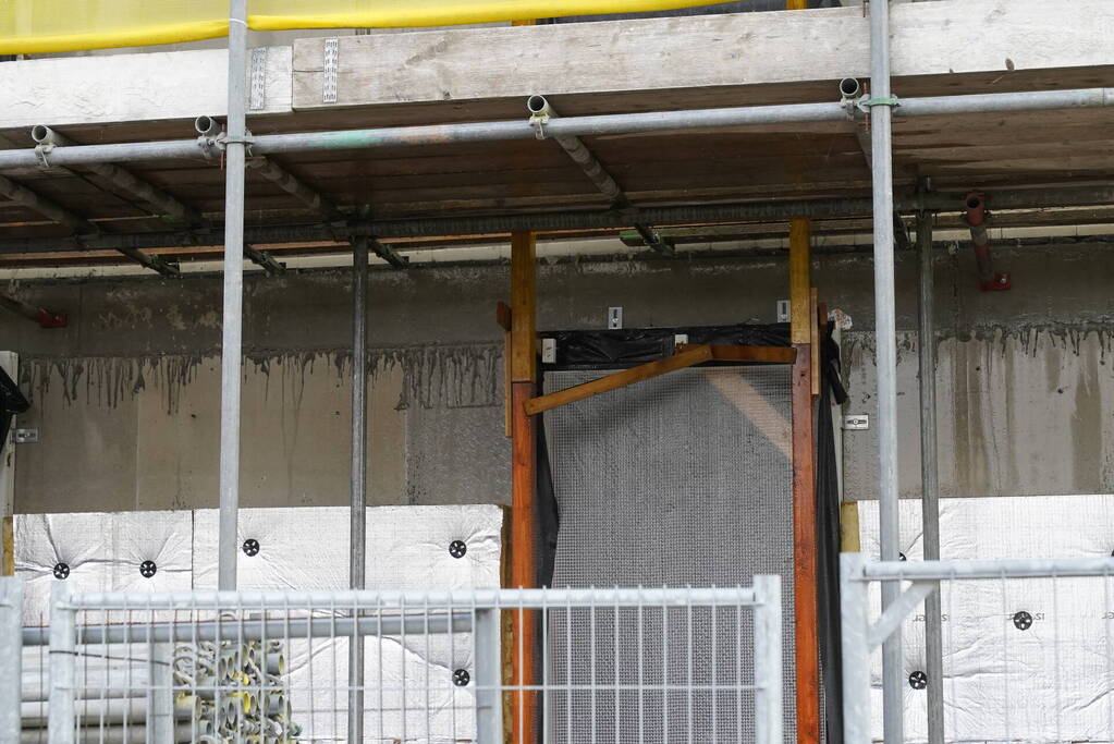 Appartement in aanbouw lekt water