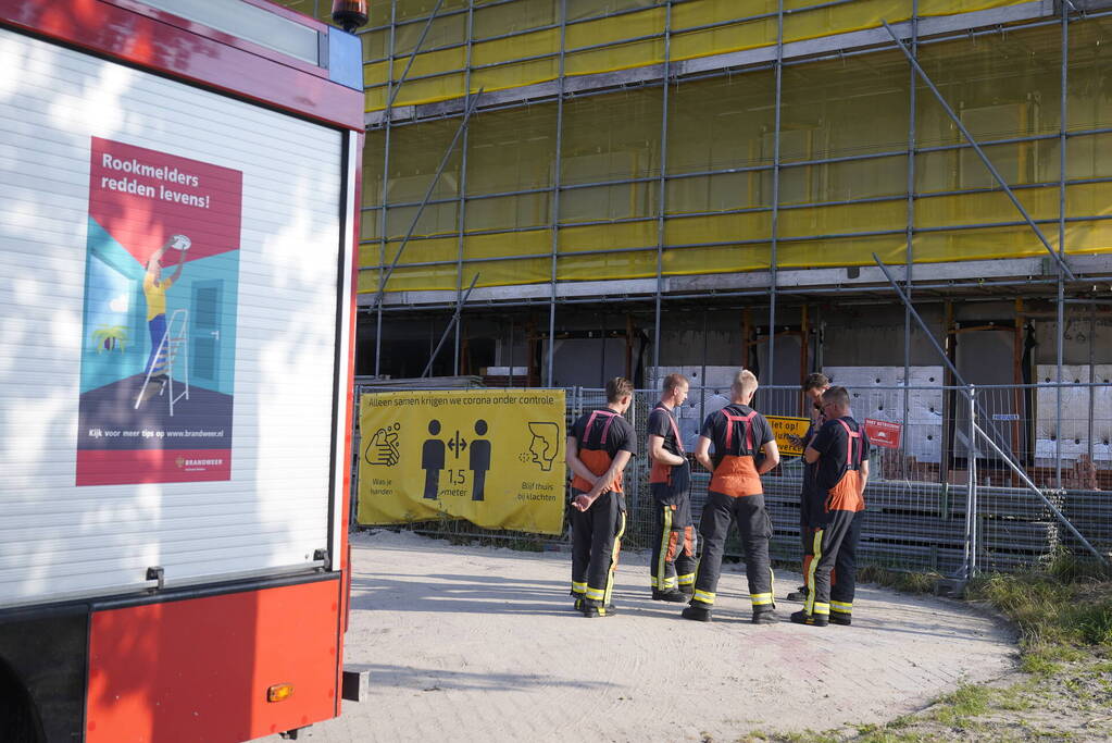 Appartement in aanbouw lekt water