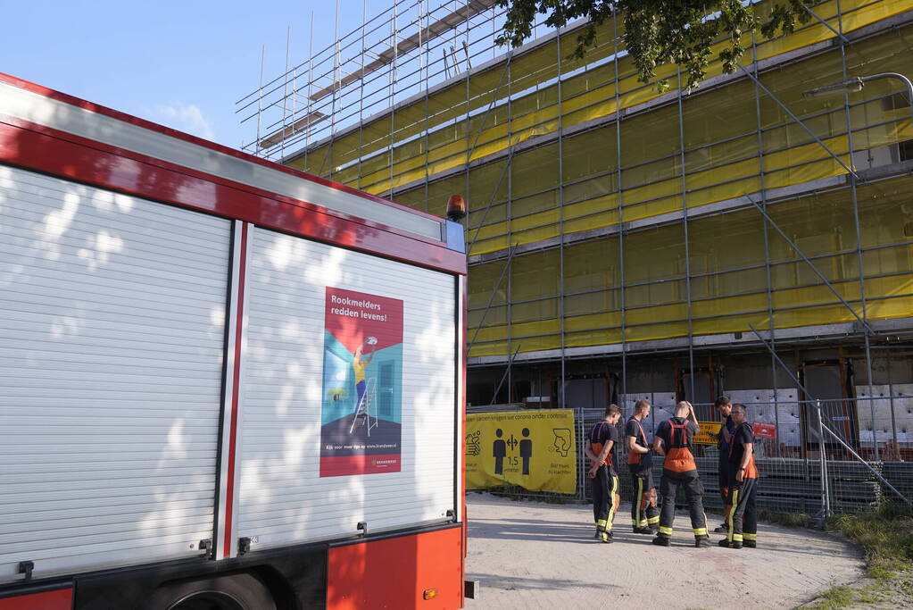 Appartement in aanbouw lekt water