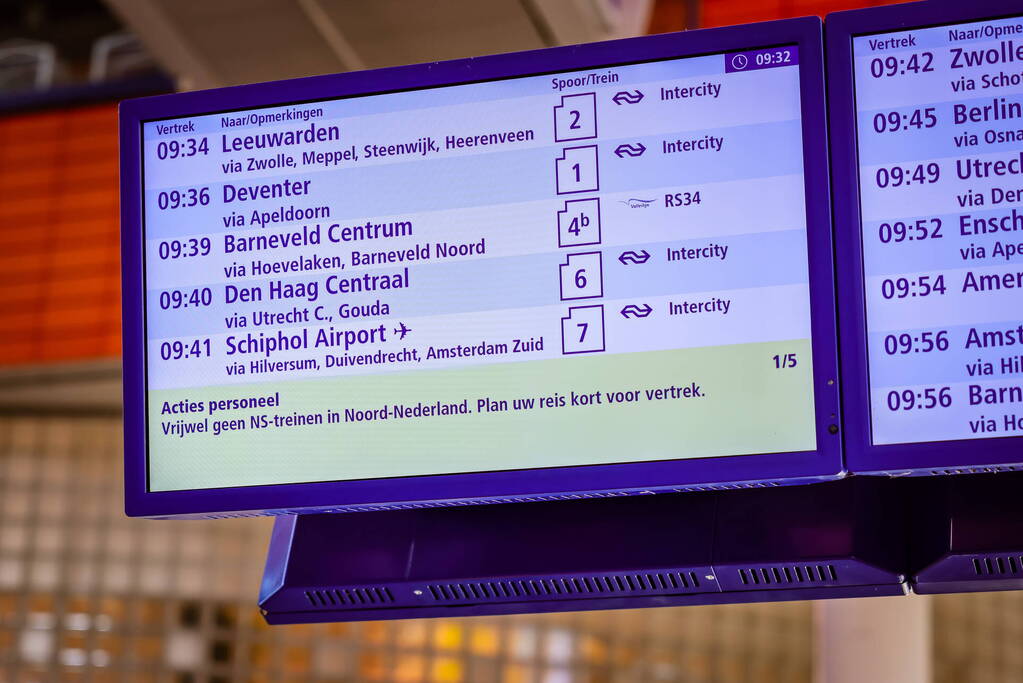 Dag 1 estafettestaking NS