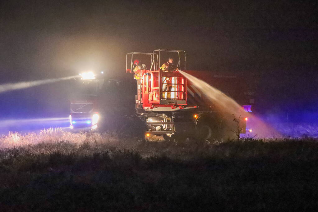 Flinke natuurbrand Goois Natuurreservaat Bussumerheide