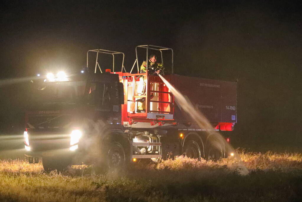 Flinke natuurbrand Goois Natuurreservaat Bussumerheide
