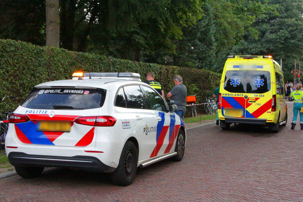 Moeder en kind gewond na val met fiets