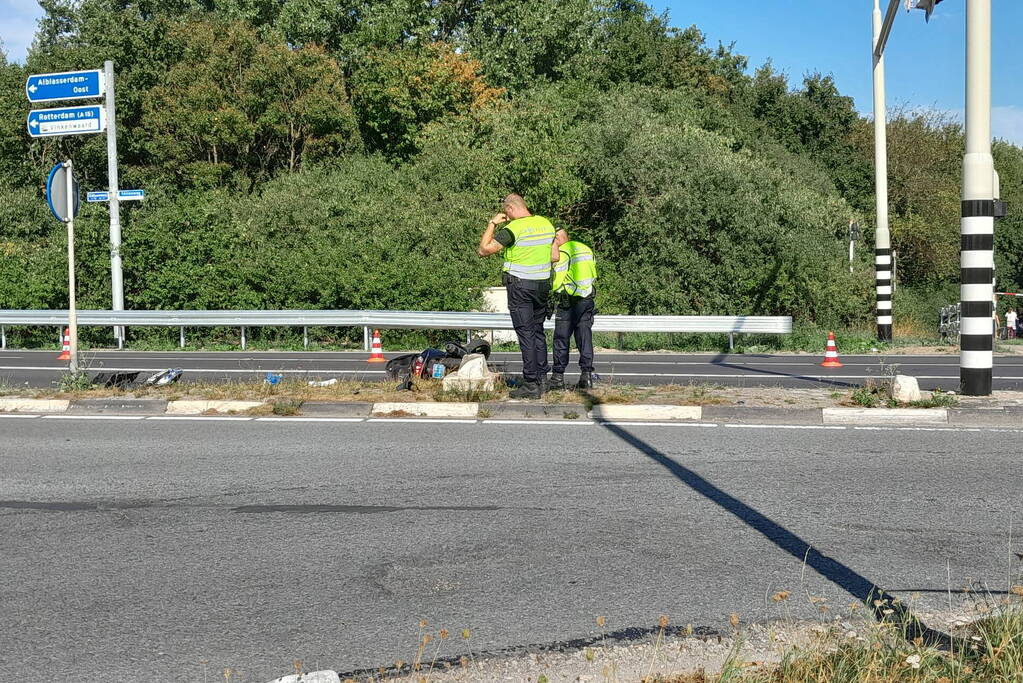 Scooterrijder ernstig gewond bij ongeluk