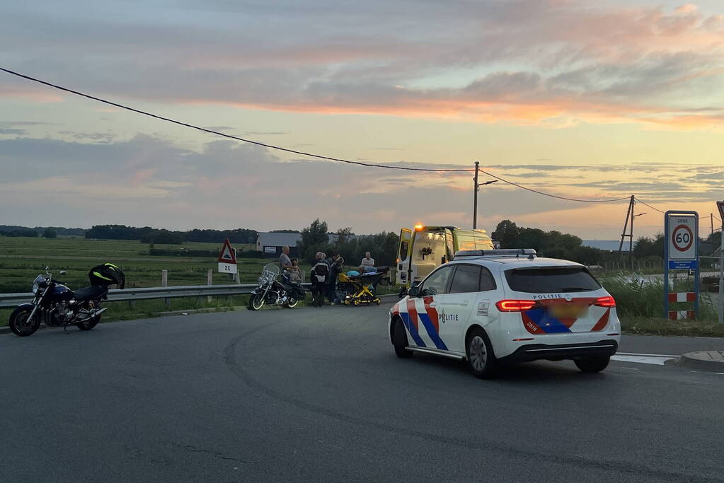 Motorrijder gewond na val