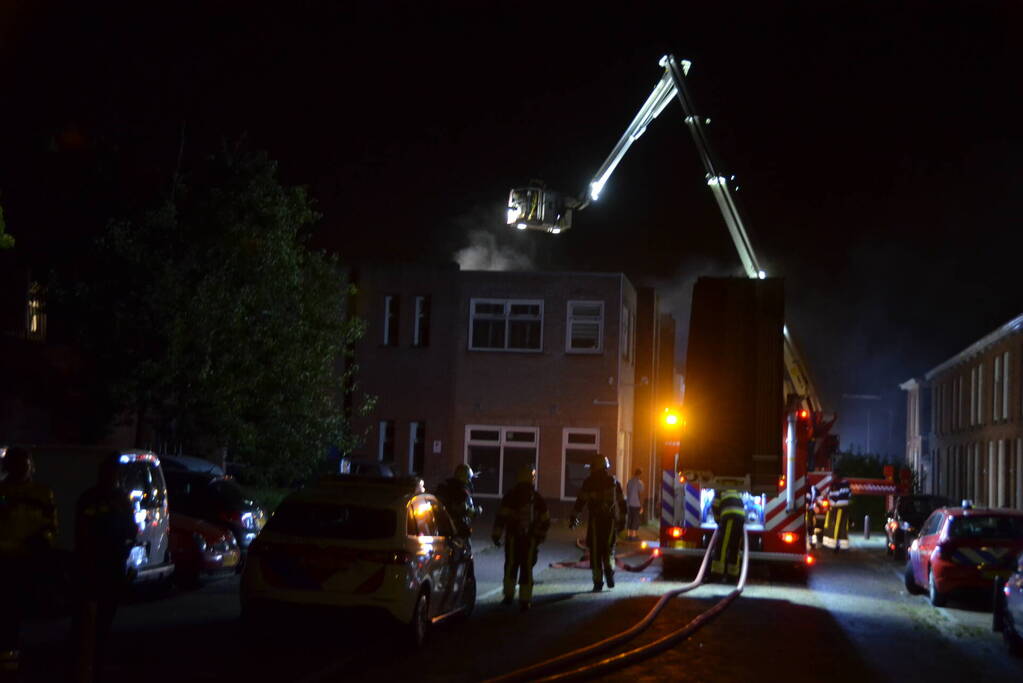 Uitslaande brand in woning