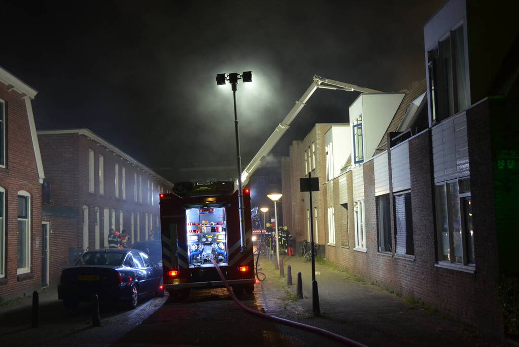 Uitslaande brand in woning