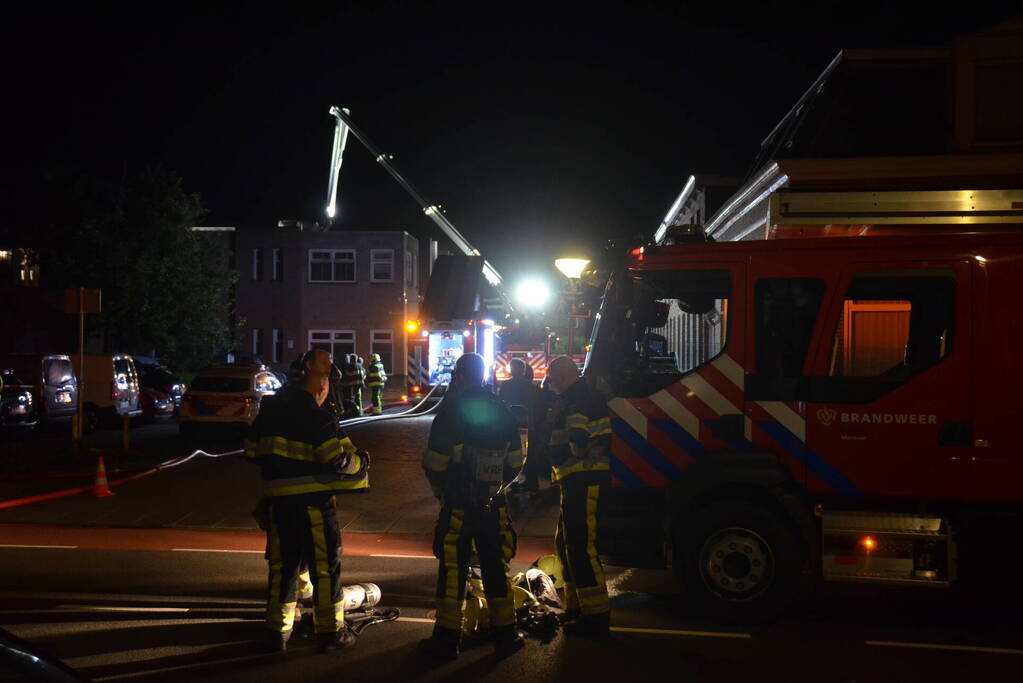 Uitslaande brand in woning