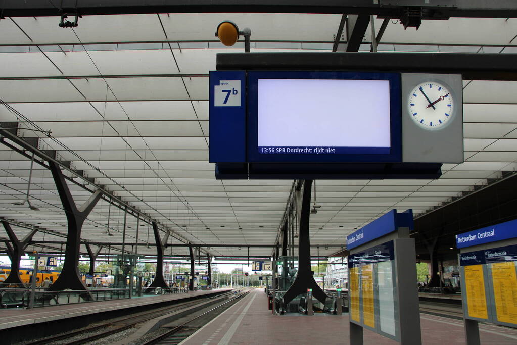 Erg stil op centraal station door staking NS-personeel