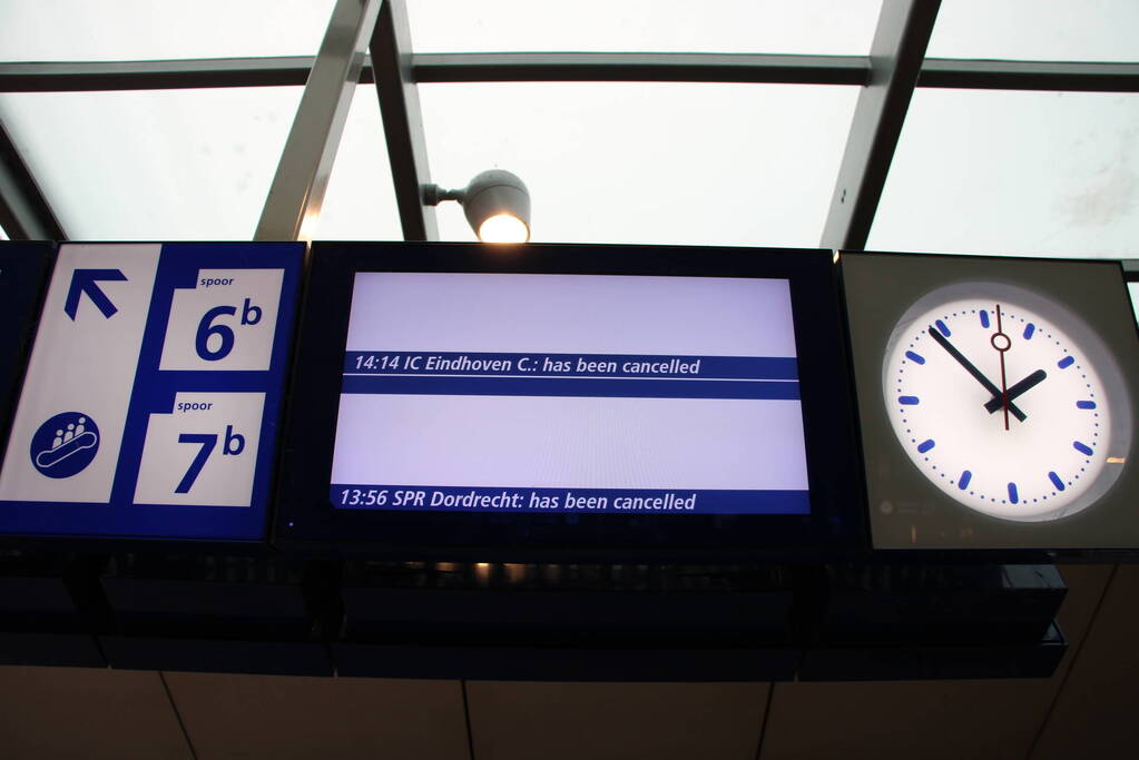 Erg stil op centraal station door staking NS-personeel