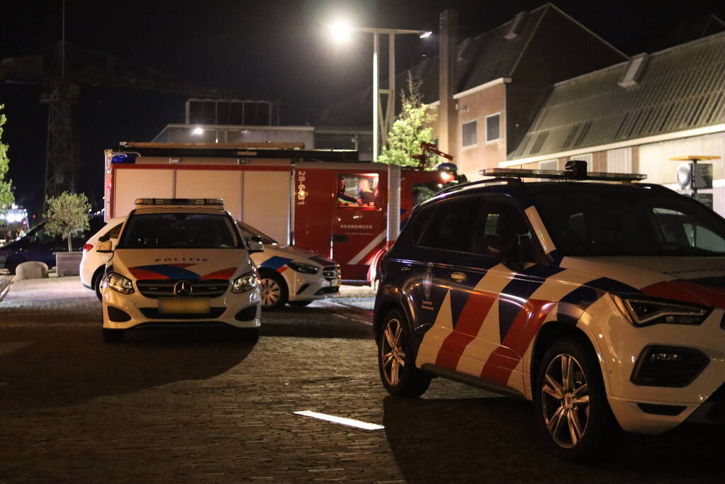 Persoon val in het water