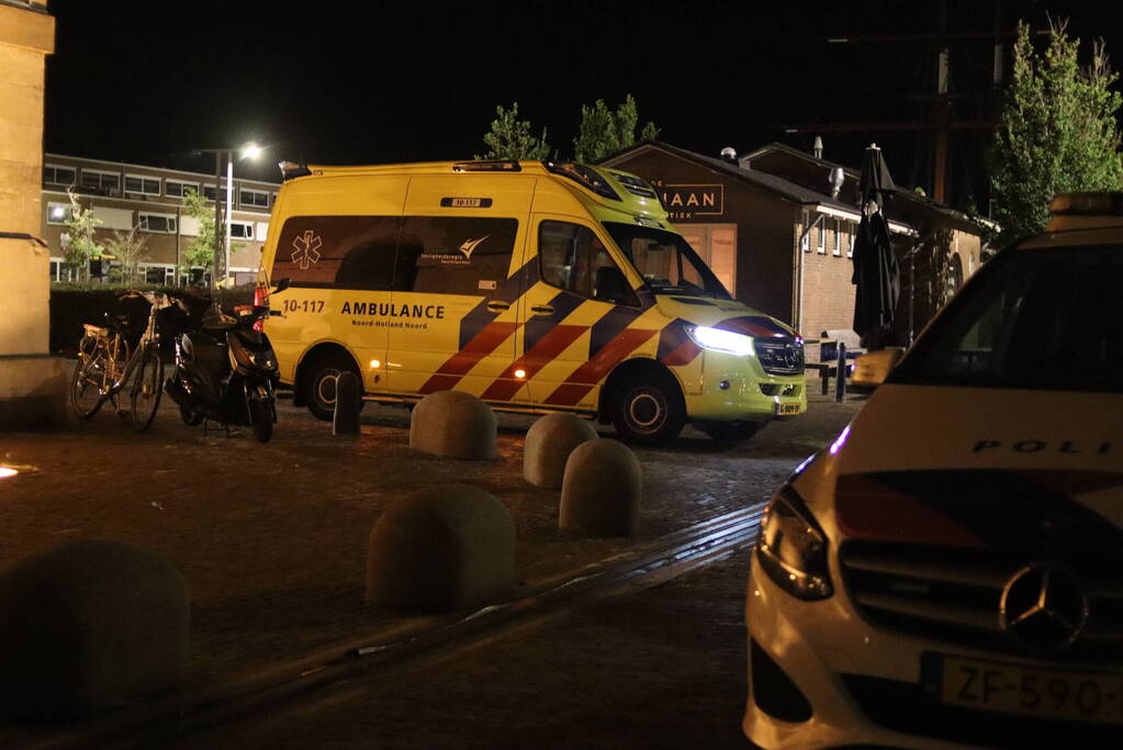 Persoon val in het water