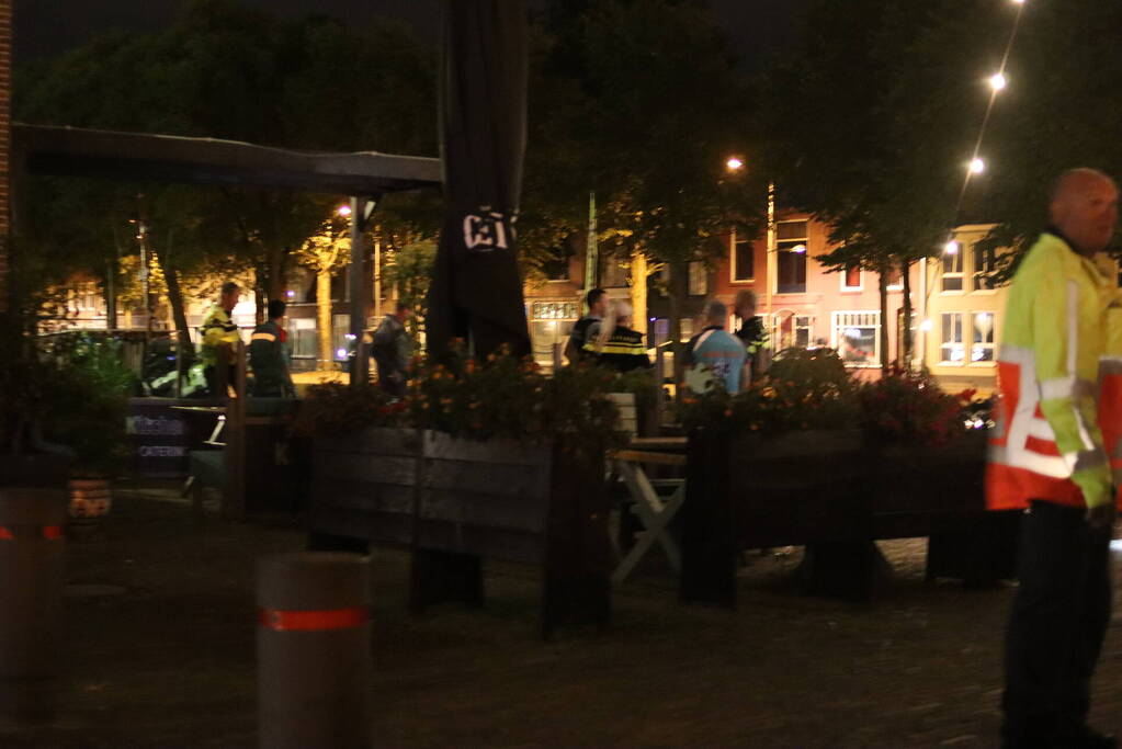 Persoon val in het water