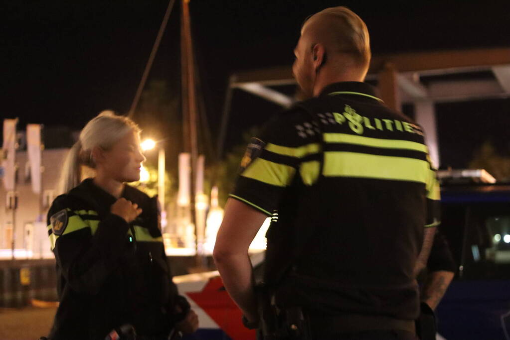 Persoon val in het water