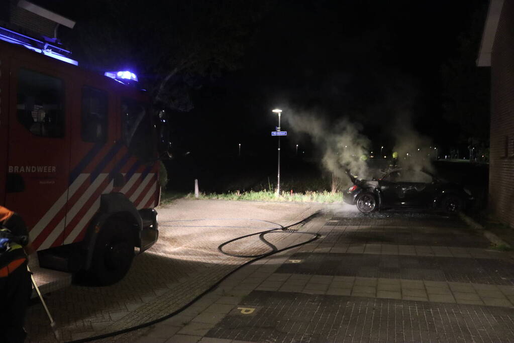 Flinke brand in cabrio