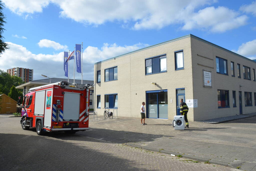 Wasmachine in brand bij fysio