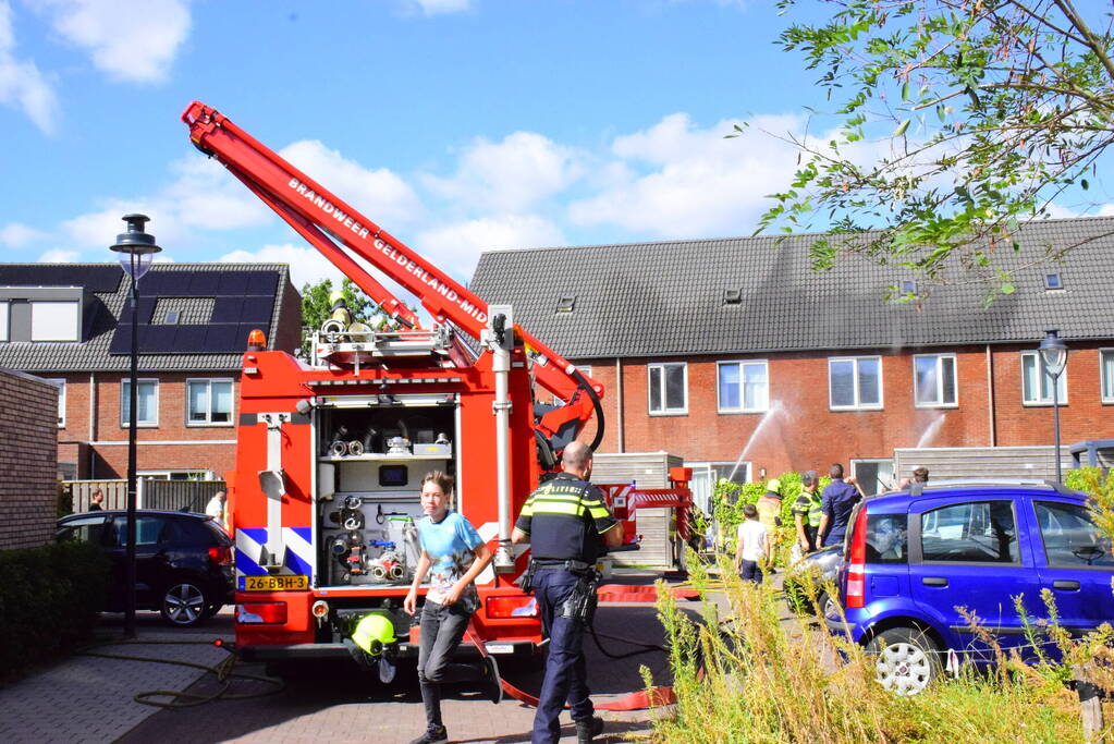 Middelbrand in spouwmuur