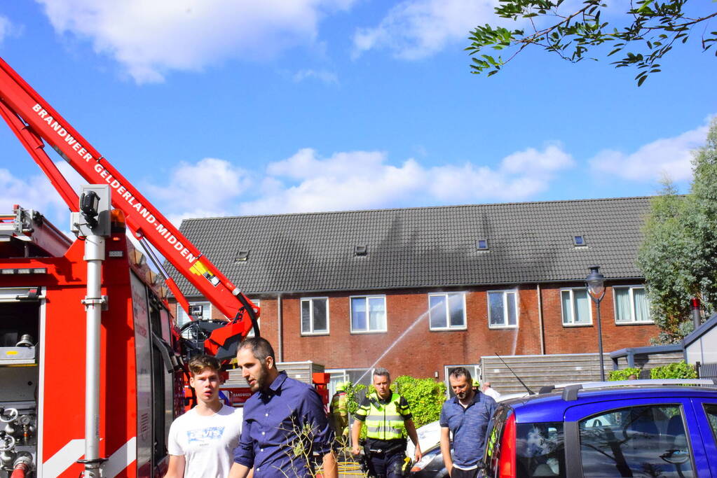 Middelbrand in spouwmuur