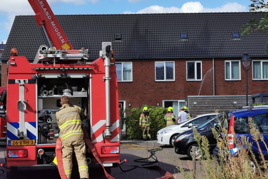 Middelbrand in spouwmuur
