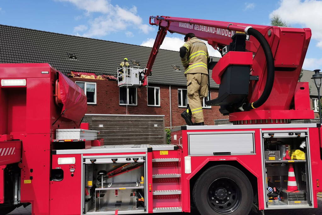 Middelbrand in spouwmuur