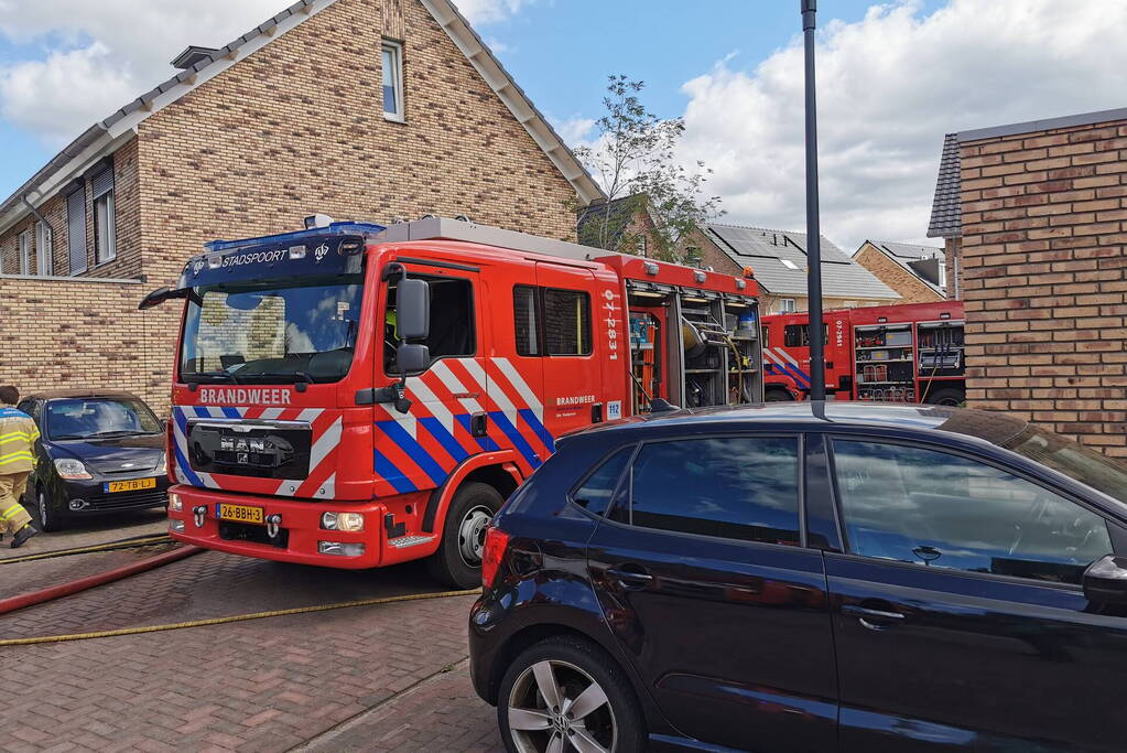 Middelbrand in spouwmuur