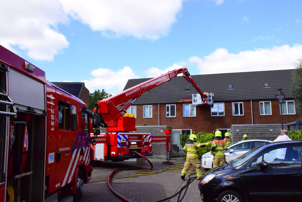 Middelbrand in spouwmuur