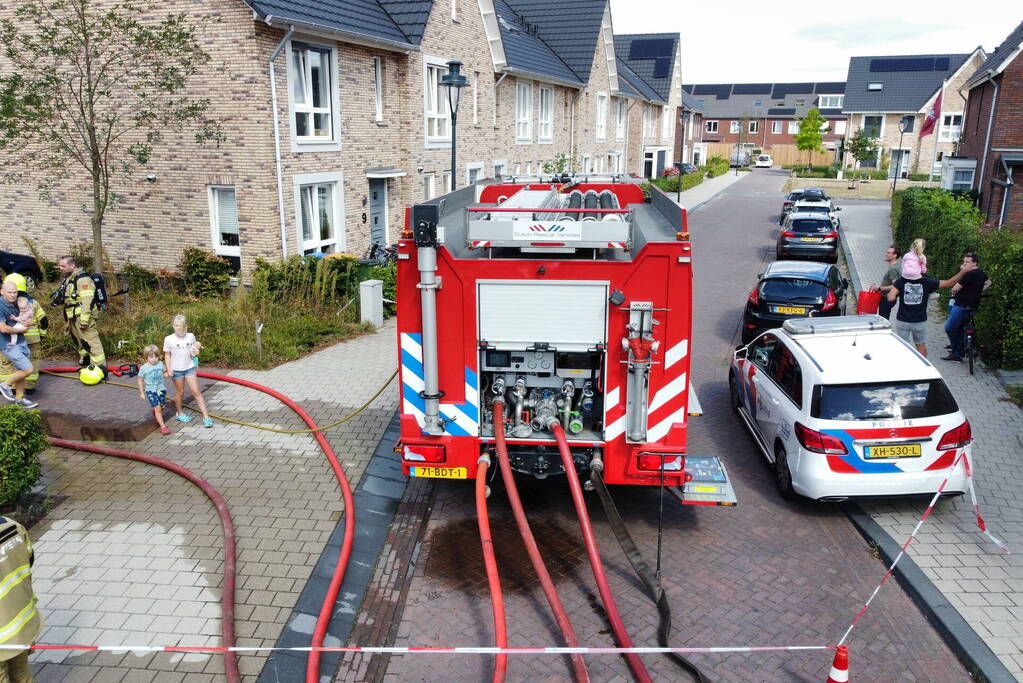 Middelbrand in spouwmuur