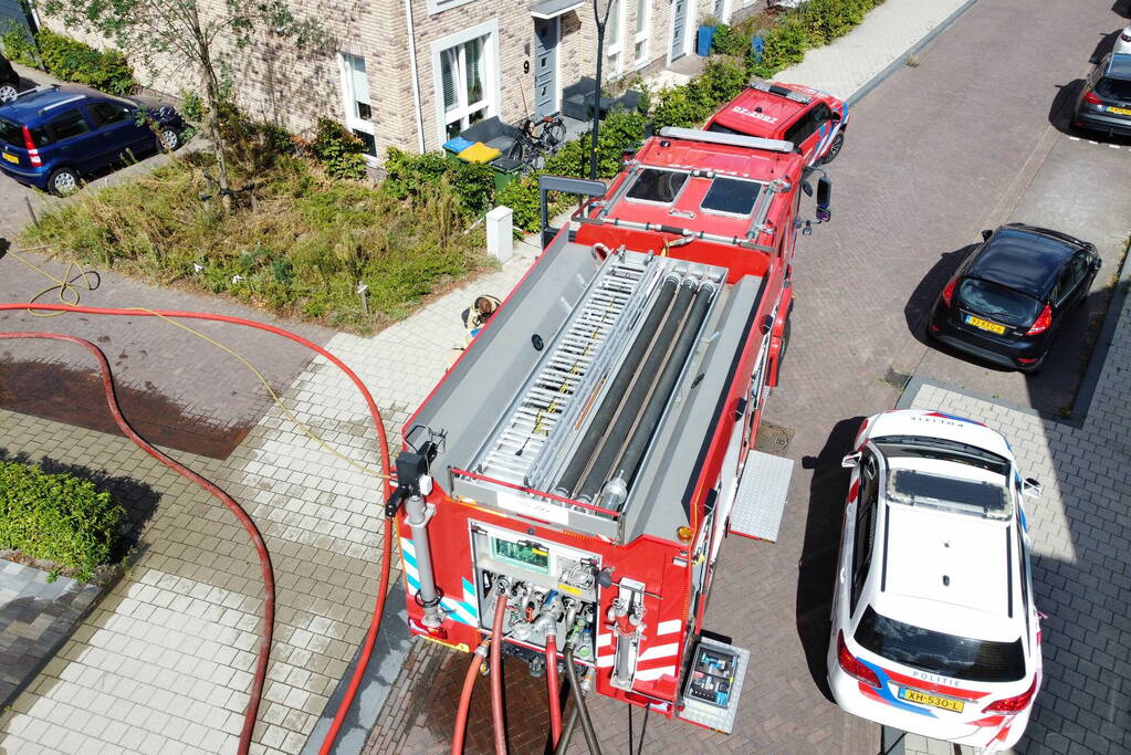 Middelbrand in spouwmuur