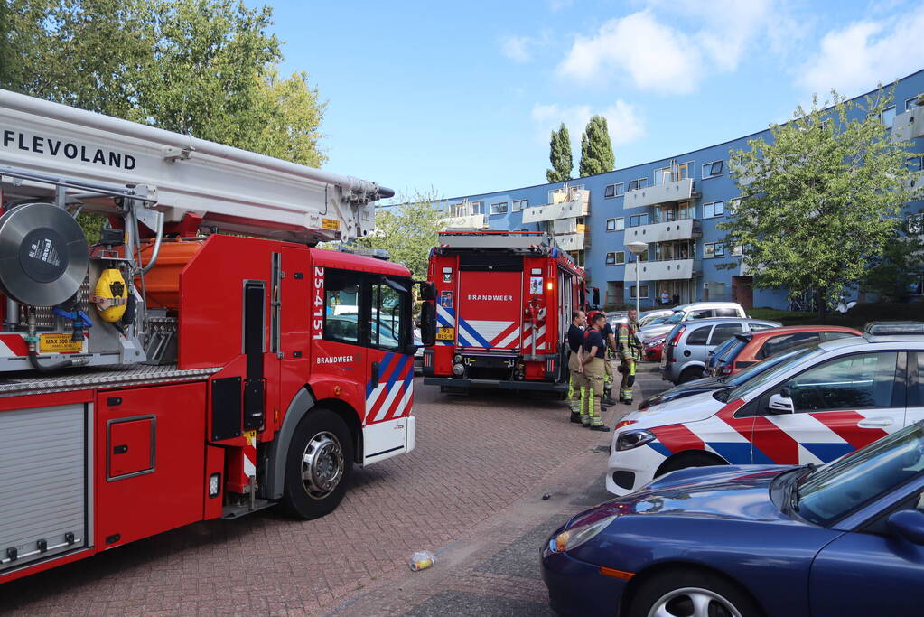 Kleine brand in badkamer