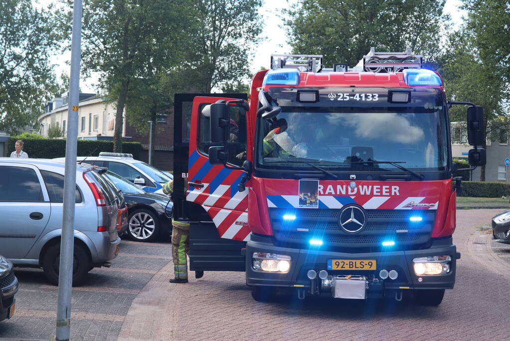 Kleine brand in badkamer