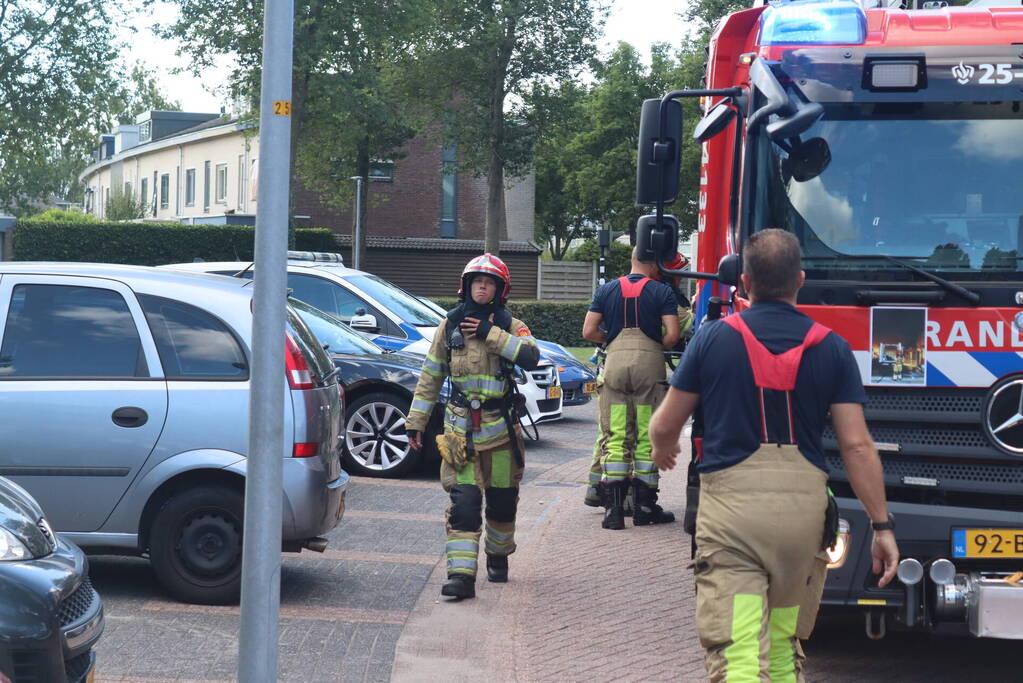 Kleine brand in badkamer