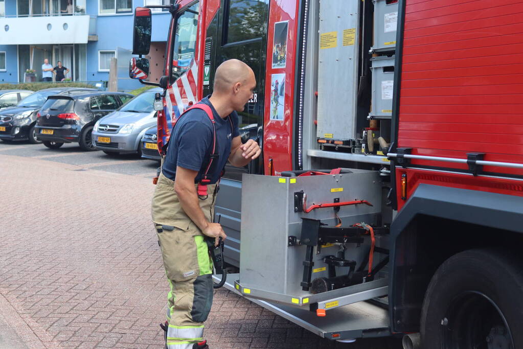 Kleine brand in badkamer